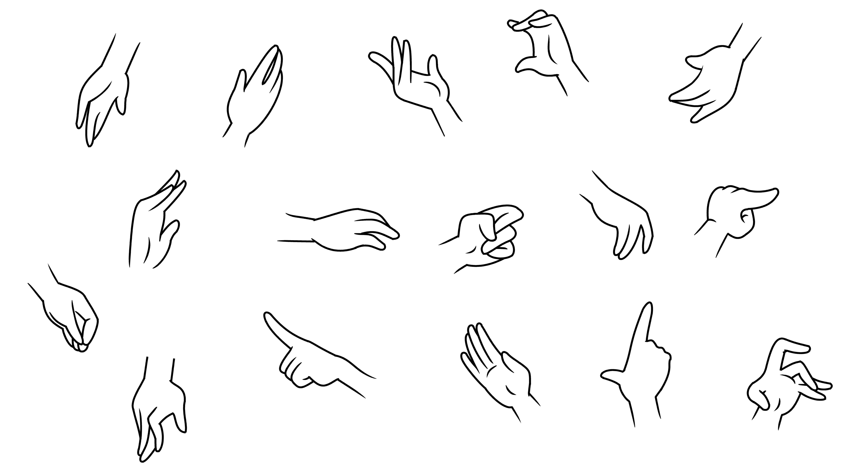 Ladies Cartoon Hands