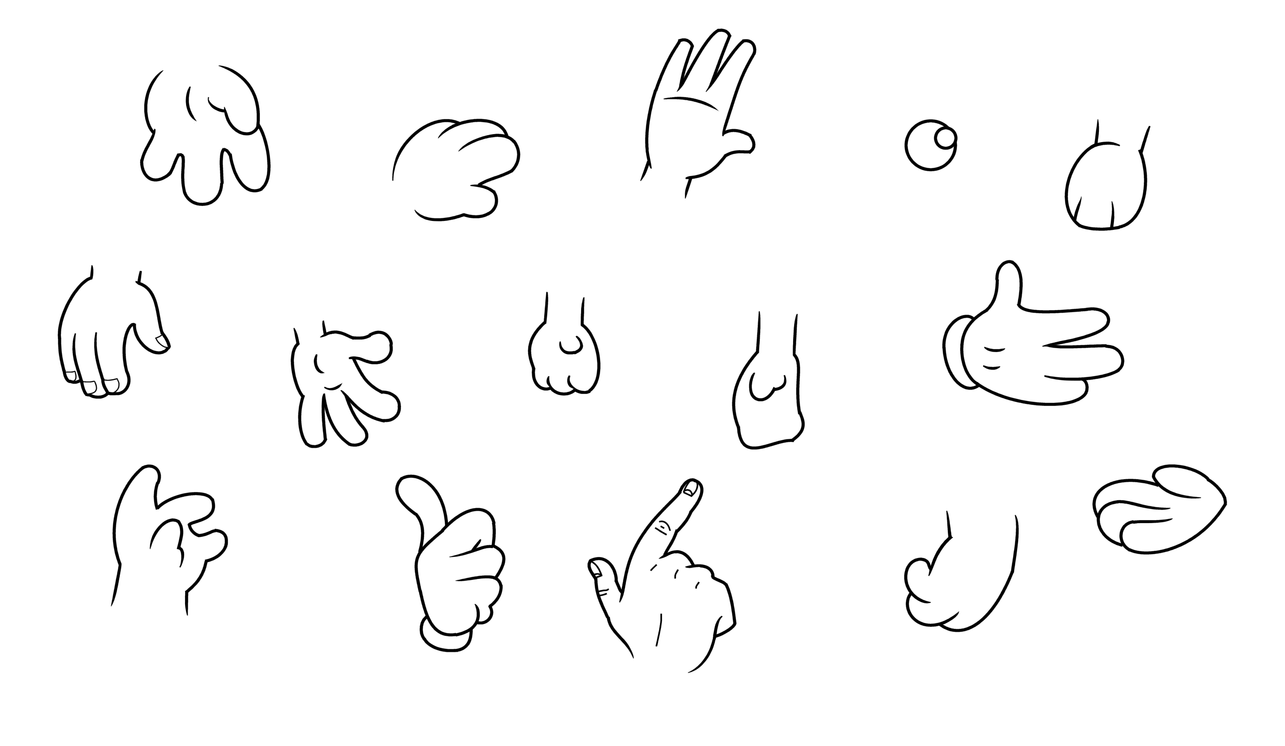 Cartoon Hand Styles