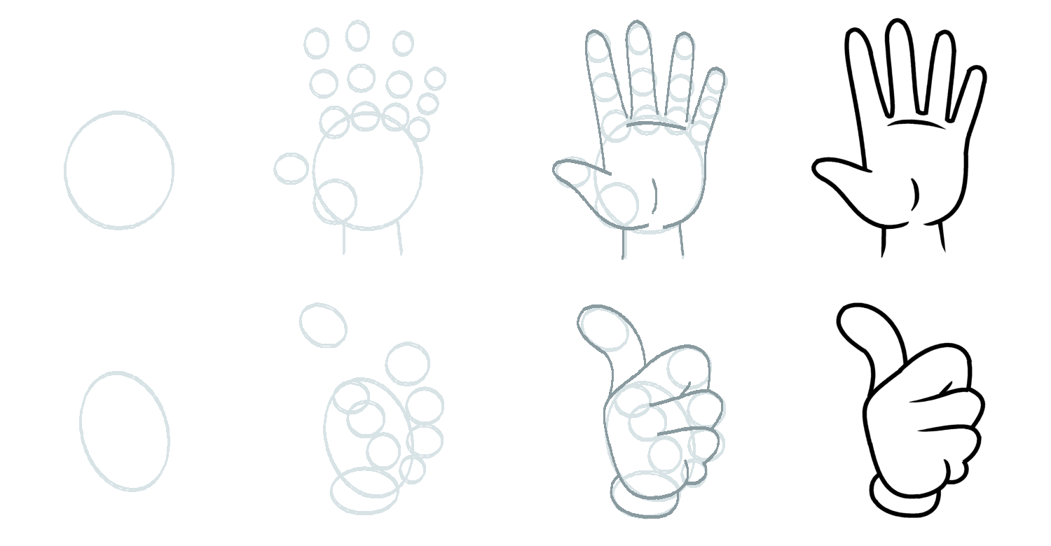 How To Draw Cartoon Hands