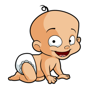 cartoon baby clipart free vector