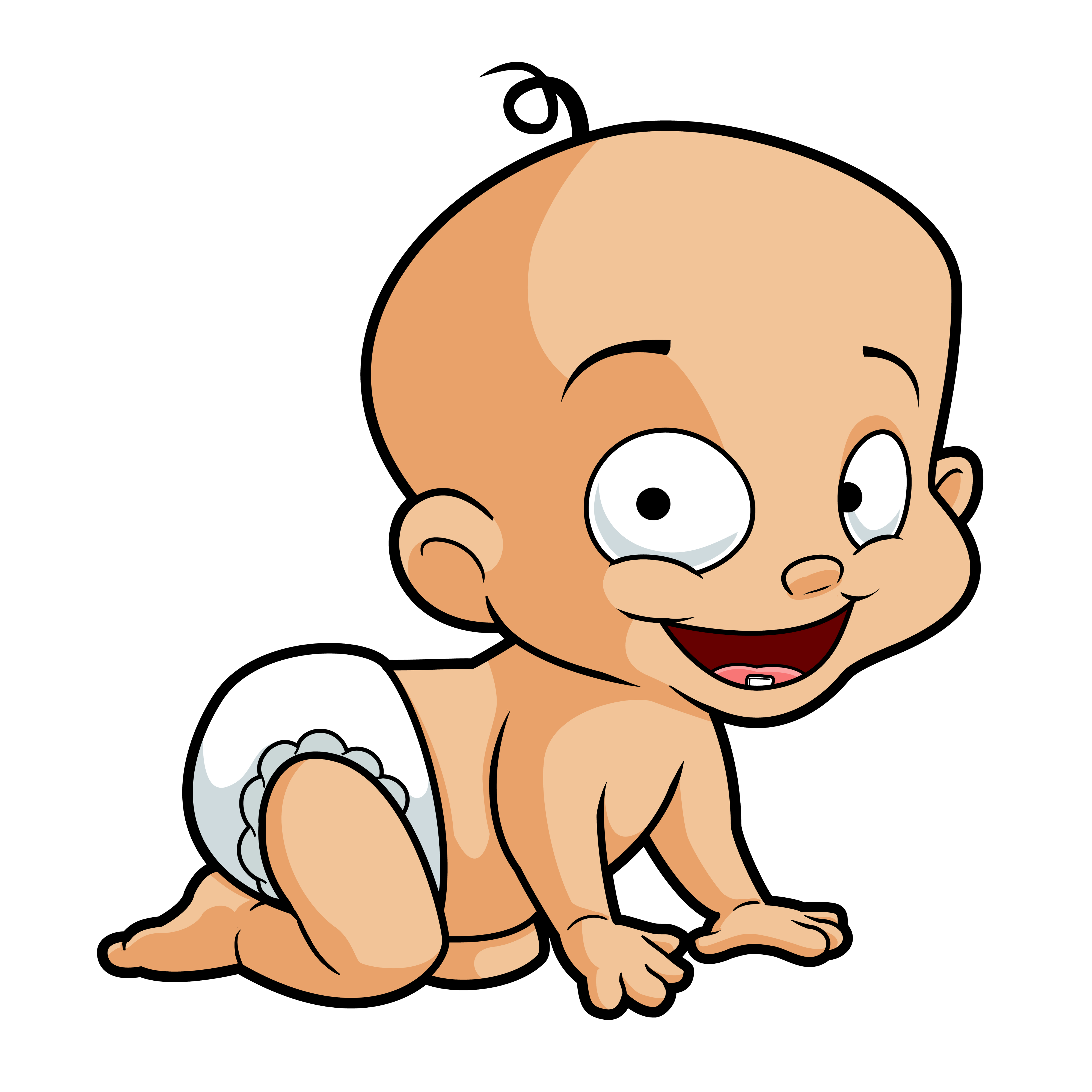 Free Cartoon Baby Clipart Vector 