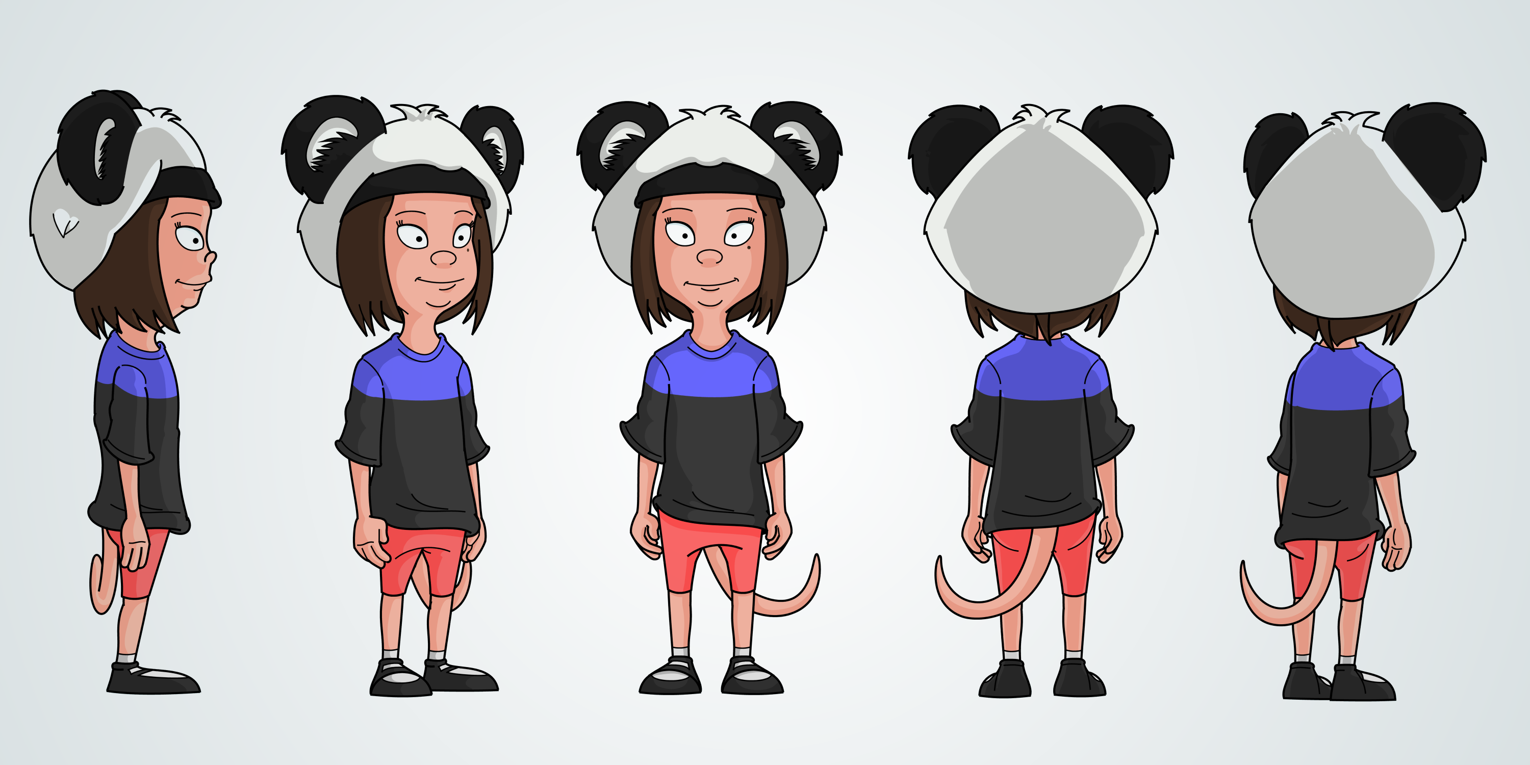Character Turnaround Cartoonist For Hire.