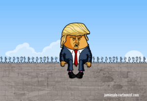 Donald Trump Wall Cartoon