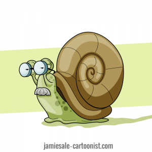 Cartoon Snail Character