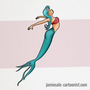 Mermaid Cartoon Character
