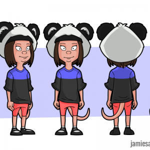 Model Sheet For Cartoon Character