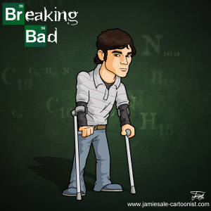 breaking bad walt jr flynn cartoon character