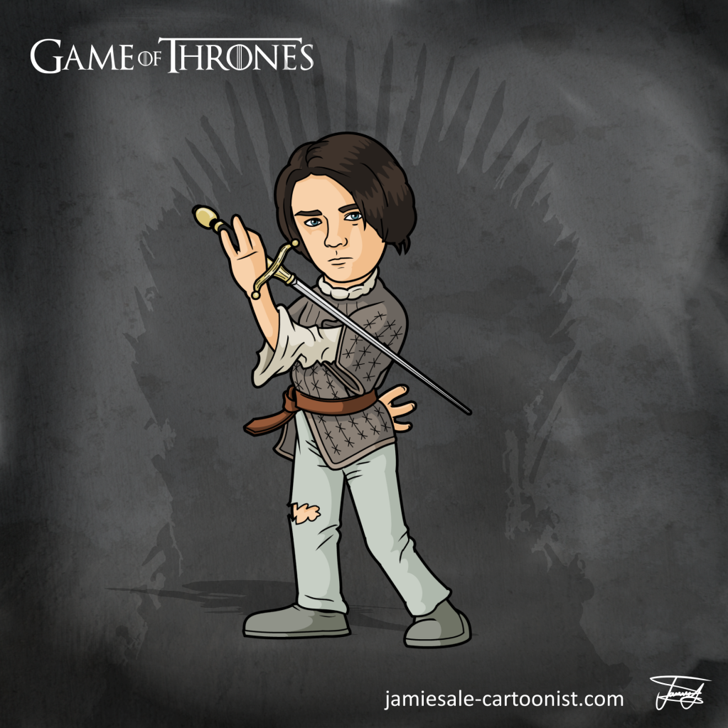 Arya Stark Cartoon