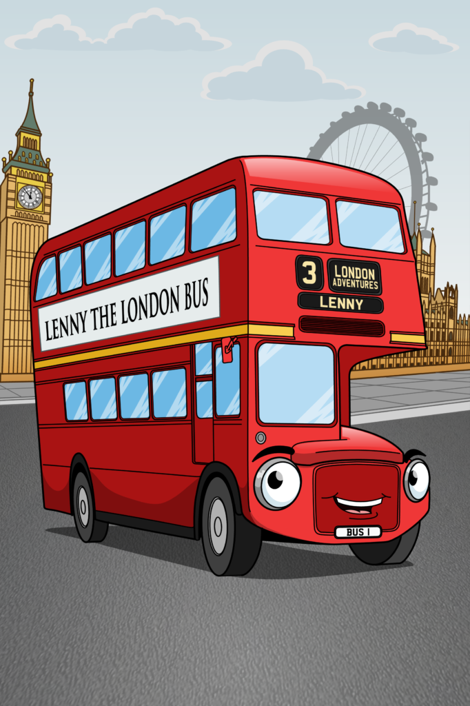 London Bus Cartoon Character