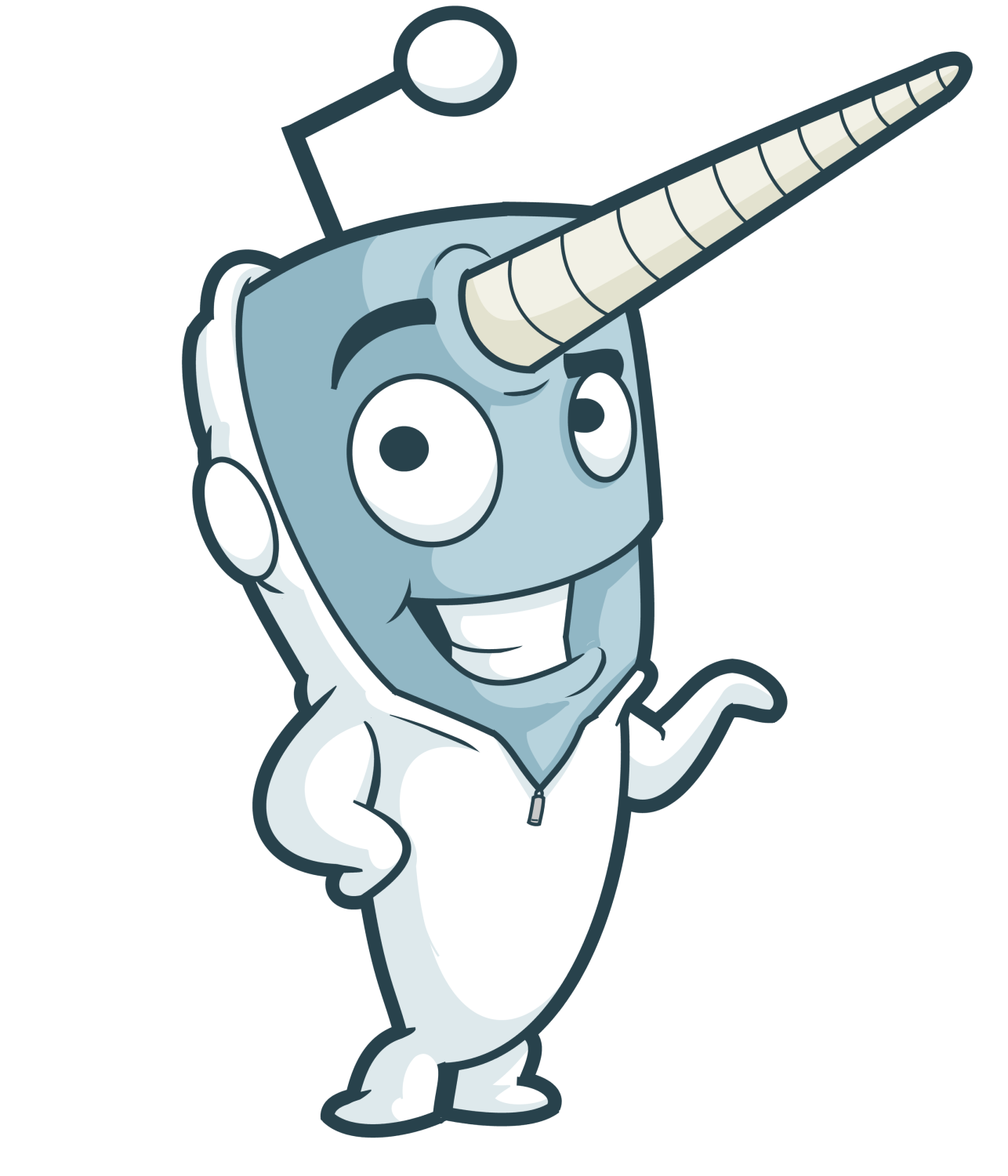 Narwhal Mascot