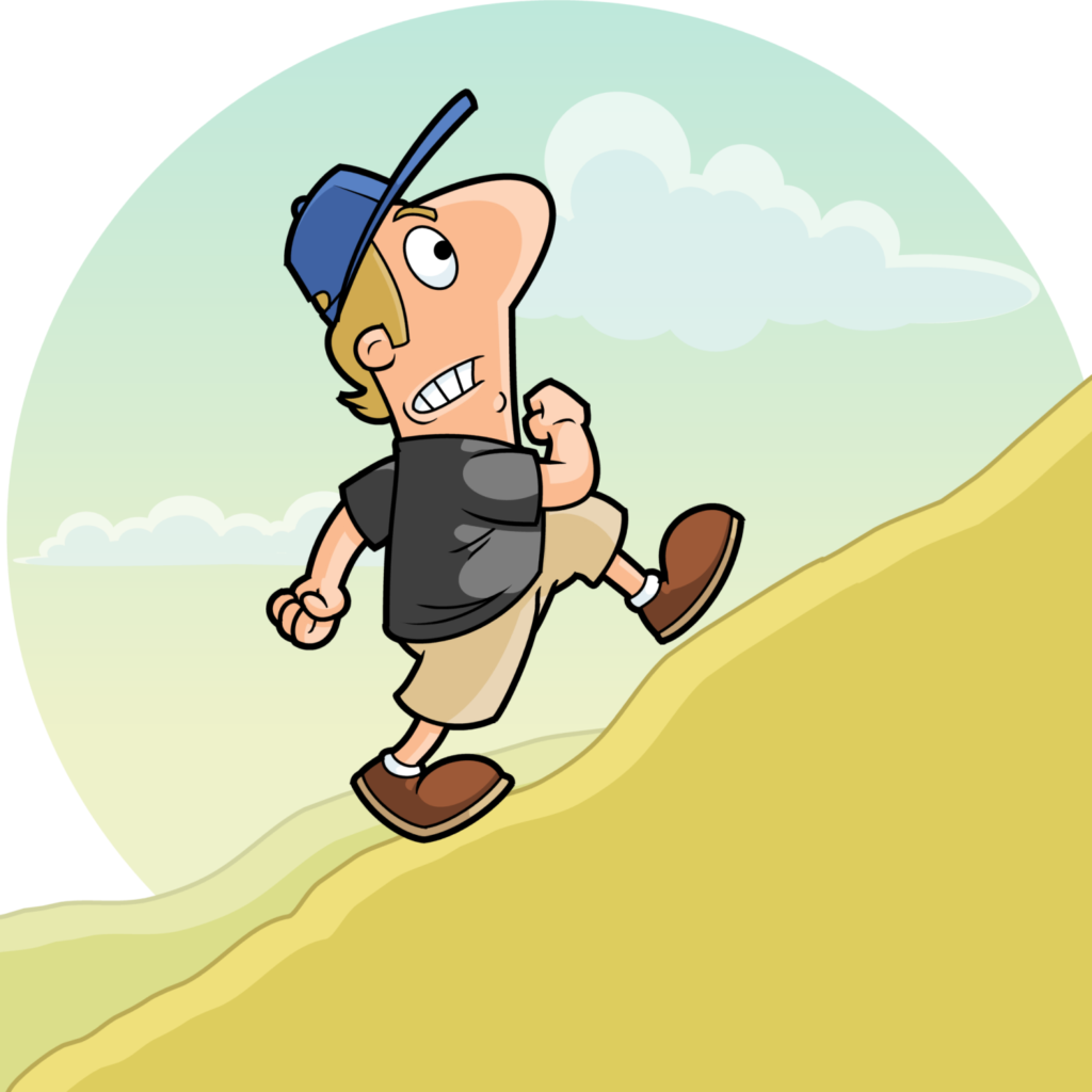 Running Man Cartoon Character